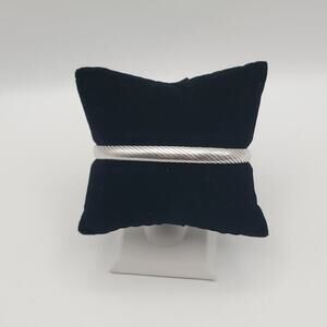 Vintage Taxco Solid Sterling Silver 925 Cuff Bracelet Adjustable Bangle 7.5"